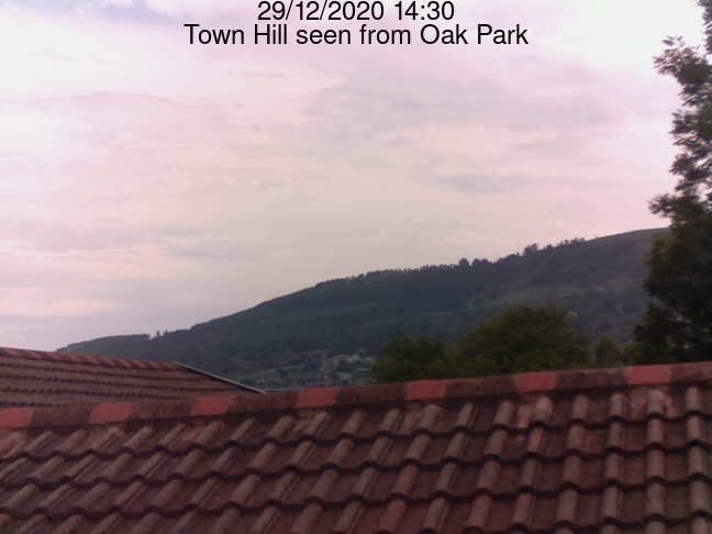 Rasberry Pi cam view of Townhill from Oak Park